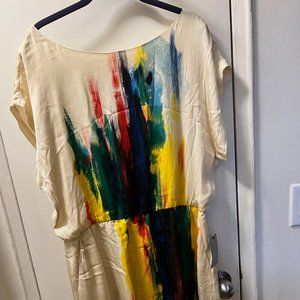 eci New York colorful blouson dress size 14 -- NEW!